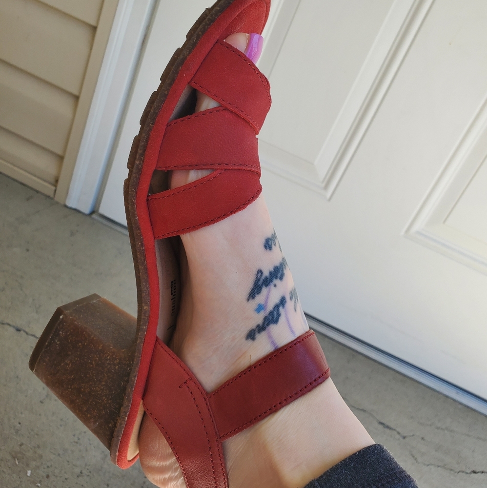 Collection by Clarks Red Heeled Sandals